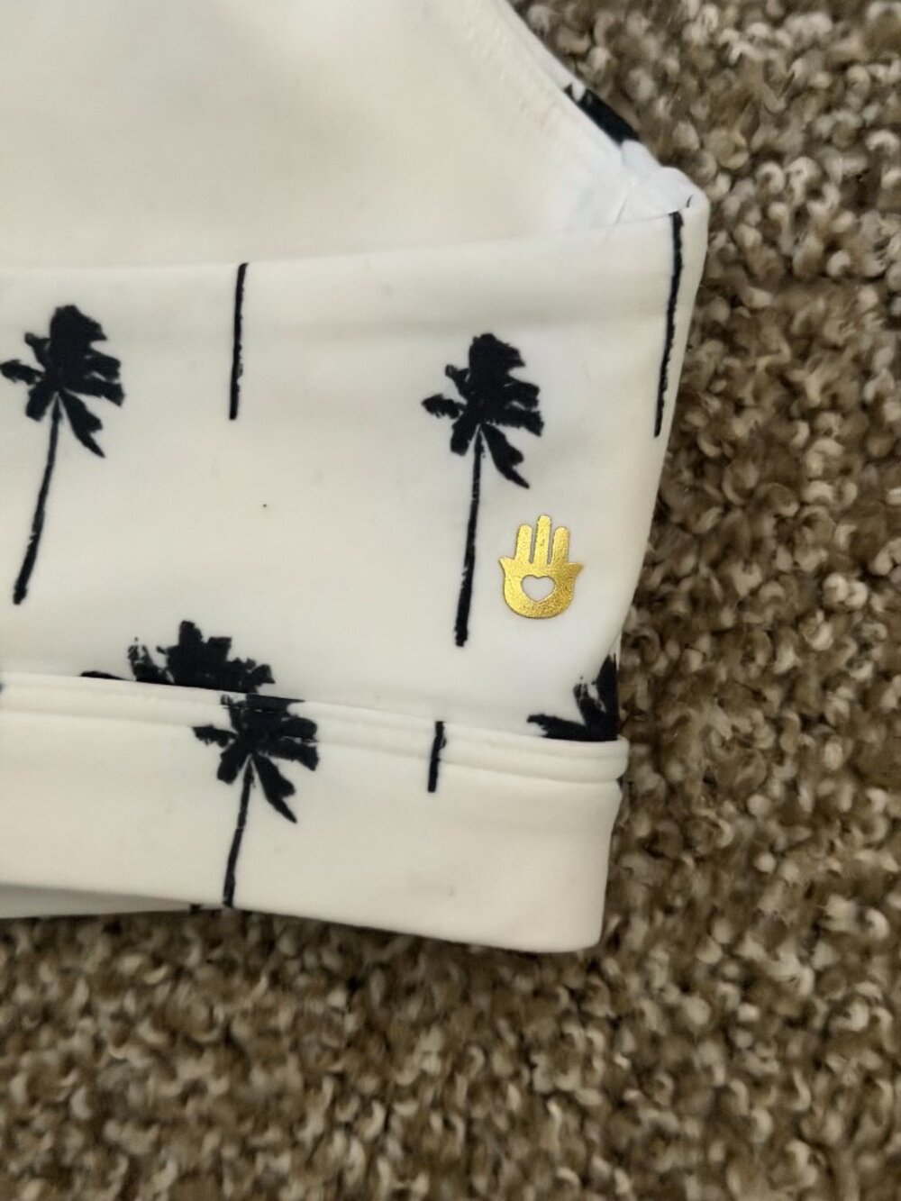 Spiritual Gangster Palm Tree Printed Studio Sports Bra - Picture 6 of 6